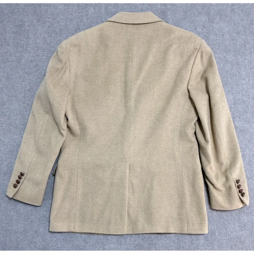 Vintage Evan-Picone Blazer Mens‎ Large Tan Camel Sport Coat Made USA 90s